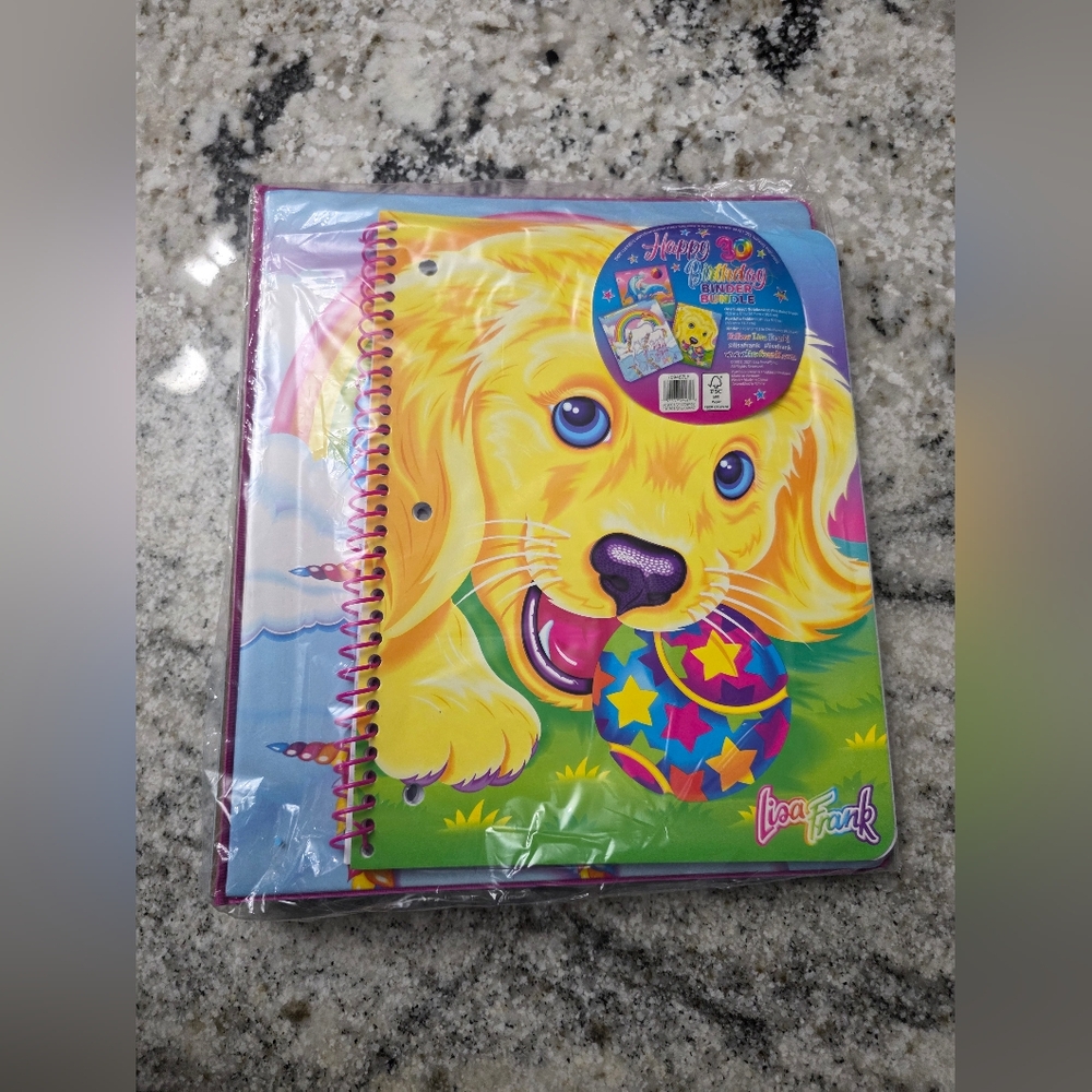 Lisa Frank Happy 30 Birthday Binder Bundle. NEW!